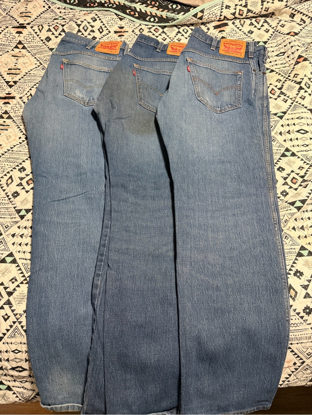 Levi's Classic Blue Straight Leg Jeans (Lot of  4